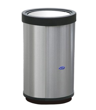 Basurero de acero inoxidable cilíndrico tapa balancín 40x67 h