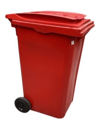 Contenedor de Basura Con Ruedas SULO 240 Litros Rojo