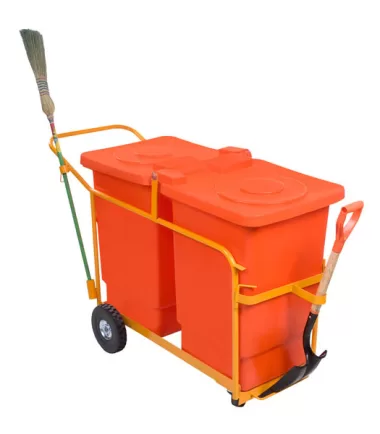 Contenedor de Basura Barrendero de Rotomoldeo de 400 Litros