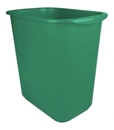 Bote 13lts rectangular sin asas Verde Sablón