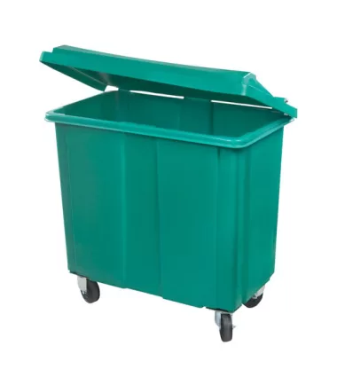 Contenedor de Basura de Rotomoldeo de 770lts  Con Tapa y 4 Ruedas